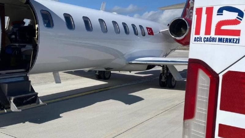 Emergency transfer of a sick newborn from Mosh to Istanbul by air ambulance.