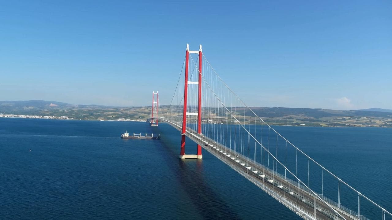 Reduced Crossing Time and 25.3 Billion Lira Savings with the 1915 Çanakkale Bridge