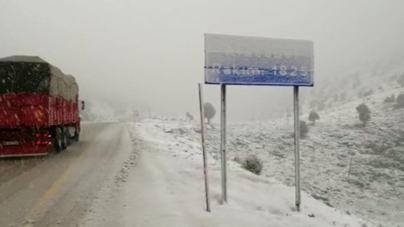 Unexpected Snowfall Hits Antalya in April