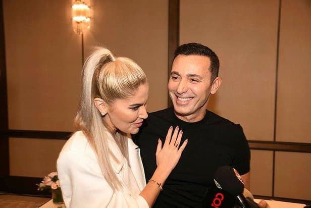The first wedding anniversary of Mostafa Sandal.